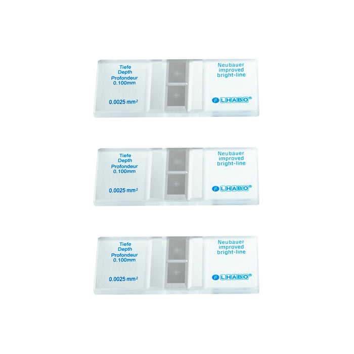 Camara Neubauer Hematocitometro Linea Brillante Paq C/3 Pzas Jf Lhabo ID-3586549