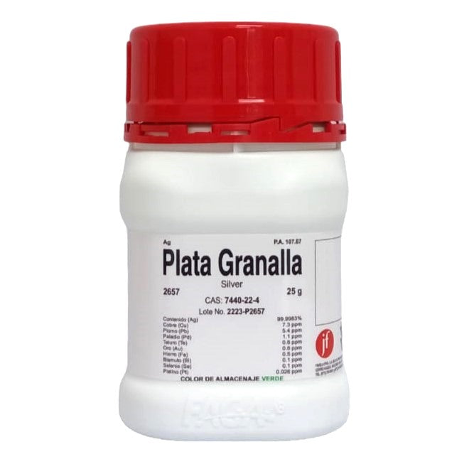 2657-25 - Plata Granalla .999 25G Pureza 99.9983% ID-6831