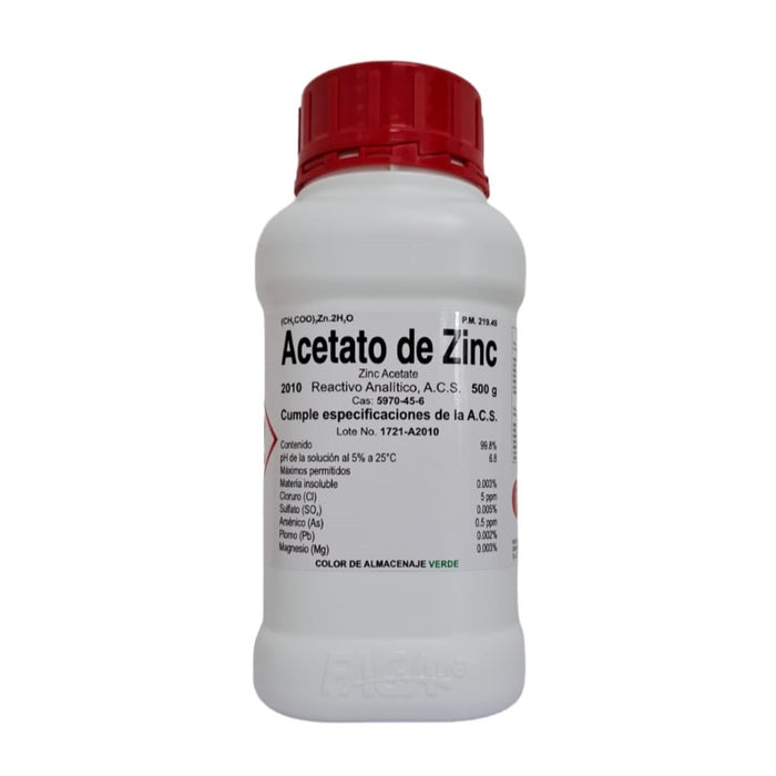 2010-500 - Acetato De Zinc R. A. De 500 G ID-6155