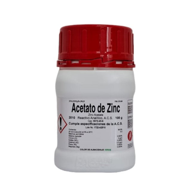 2010-100 - Acetato De Zinc R. A. De 100 G ID-6154