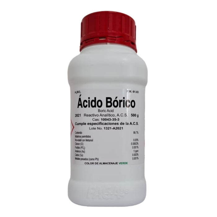 2021-500 - Ácido Bórico R. A. De 500 G ID-6156