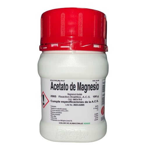 2005-100 - Acetato De Magnesio R. A. De 100 G ID-1598