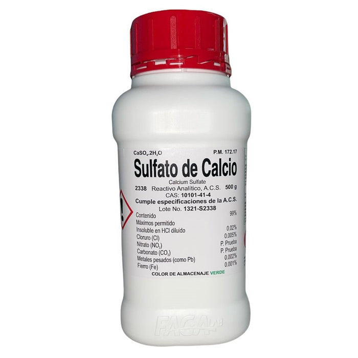 2338-500 - Sulfato De Calcio R. A. De 500 G ID-2758