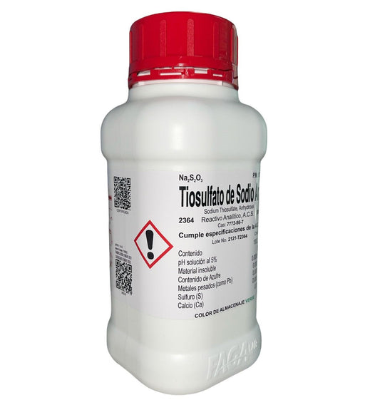 2364-500 - Tiosulfato De Sodio Anhidro R. A. 500 G ID-2869