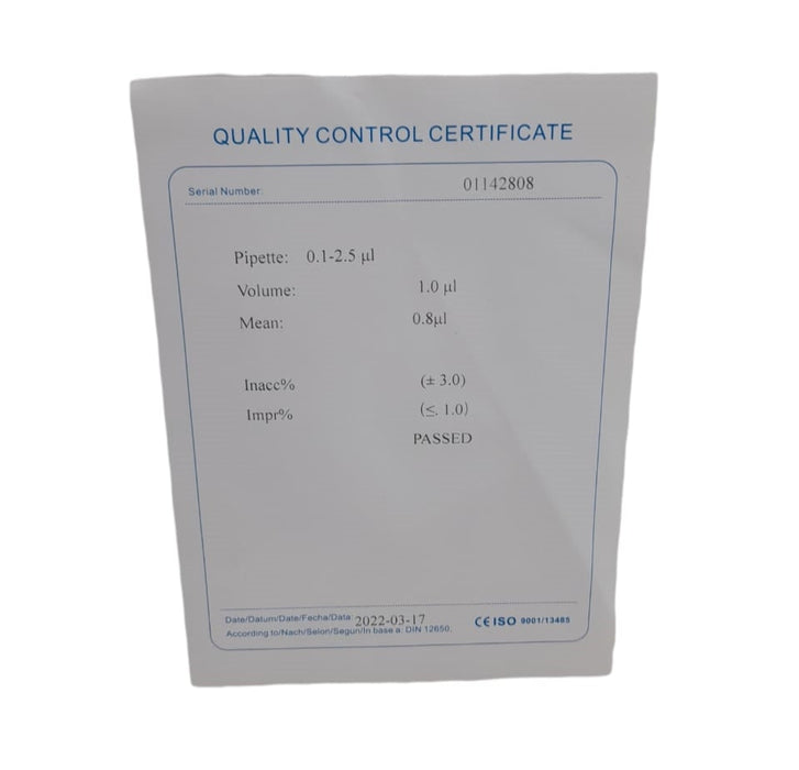 A3021 - Micropipeta Autoclavable 0.1-2.5 Ul ID-4469