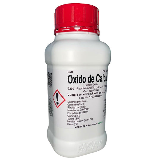 2290-500 - Oxido De Calcio R. A. De 500 G ID-2568