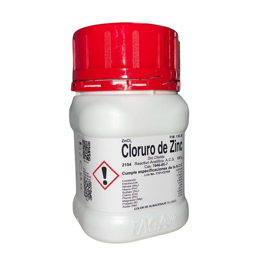 2154-100 - Cloruro De Zinc R. A. De 100 G ID-3356