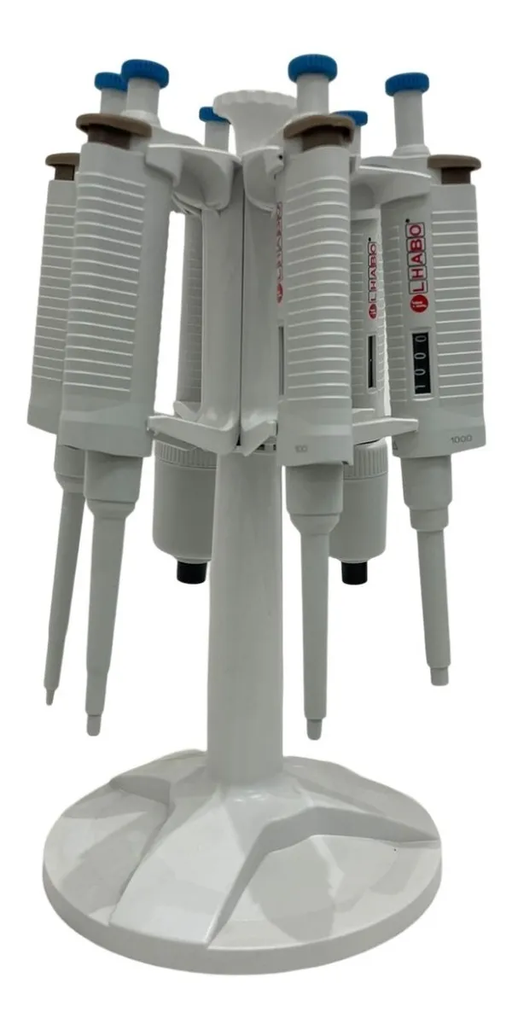 Paq C/6 Micropipetas Y Soporte Tipo Carrusel Jf Lhabo ID-2117649