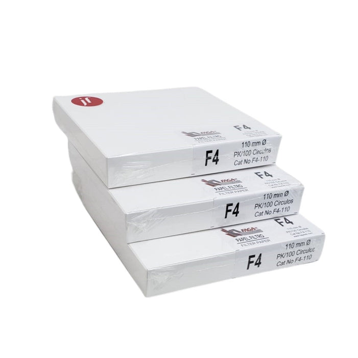 3F4-110 - Paquete De 3 Papel Filtro Cualitativo F4-110 C/100 ID-1449