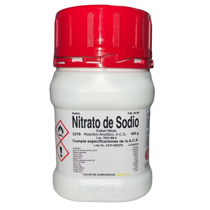 2279-100 - Nitrato De Sodio R. A. De 100 G ID-2473