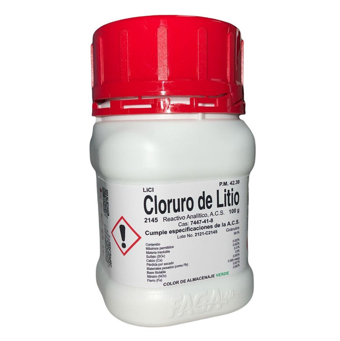 2145-100 - Cloruro De Litio R. A. De 100 G ID-3548