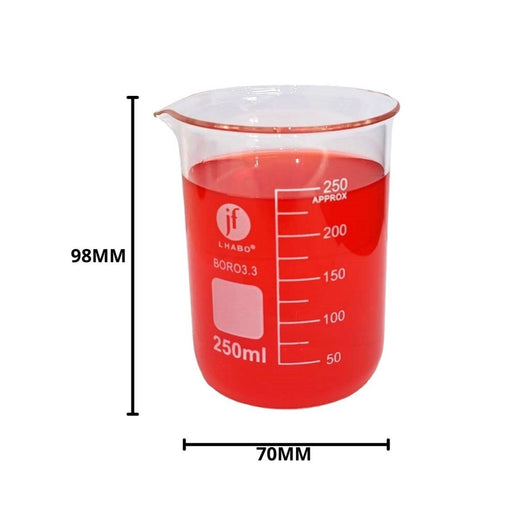 11018-250 - Vaso Precipitado De Vidrio 250 Ml Paq C/8 ID-5397