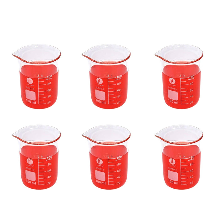 11016-100 - Vaso Precipitado De Vidrio 100 Ml Paq C/6 ID-5352