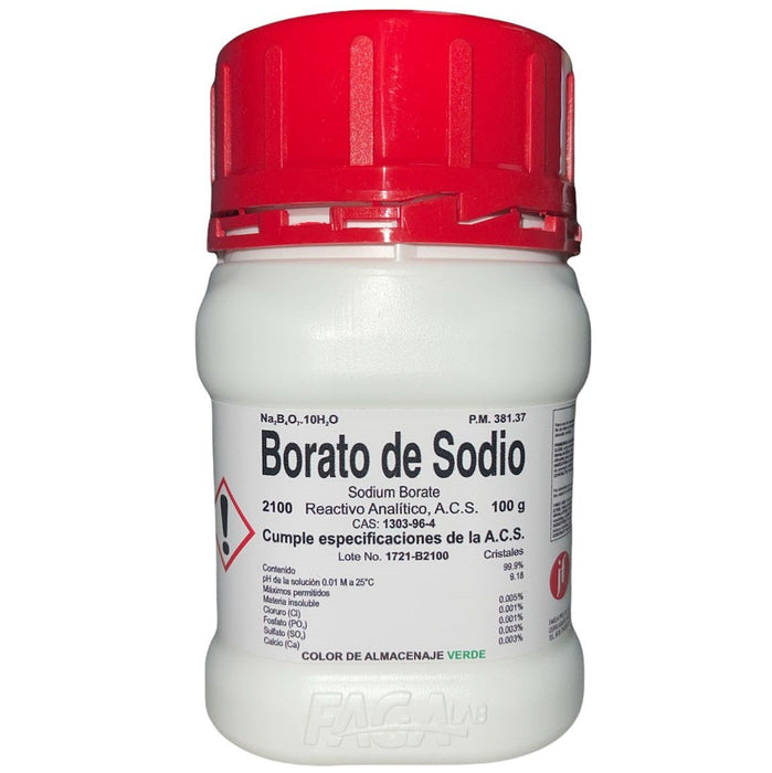 2100-100 - Borato De Sodio R. A. De 100 G ID-3398