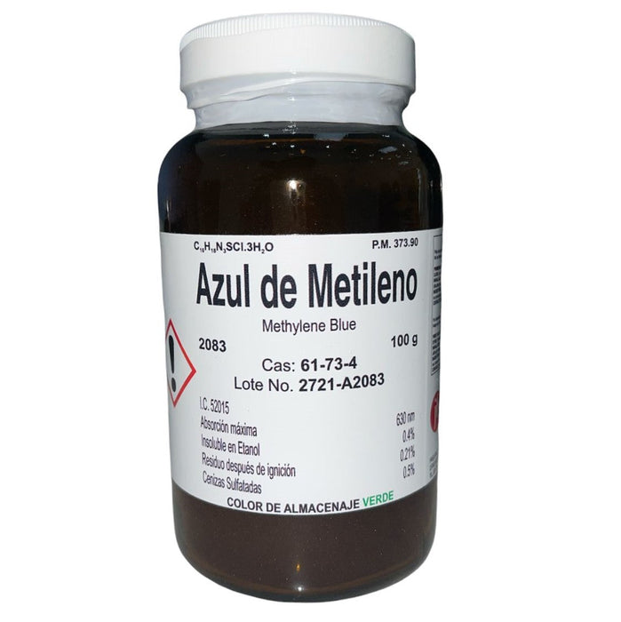 2083-100 - Azul De Metileno 100 G Colorante ID-6842