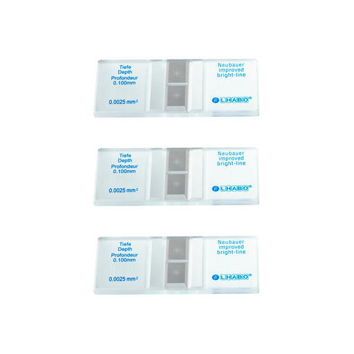 Camara Neubauer Hematocitometro Linea Brillante Paq C/3 Pzas Jf Lhabo ID-3586549