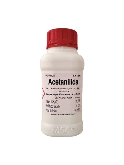 2001-500 - Acetanilida R.A. De 500 G ID-6203