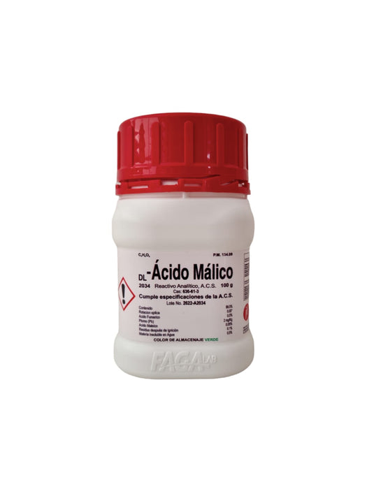 2034-100 - Acido Malico-Dl R.A. De 100G ID-6287