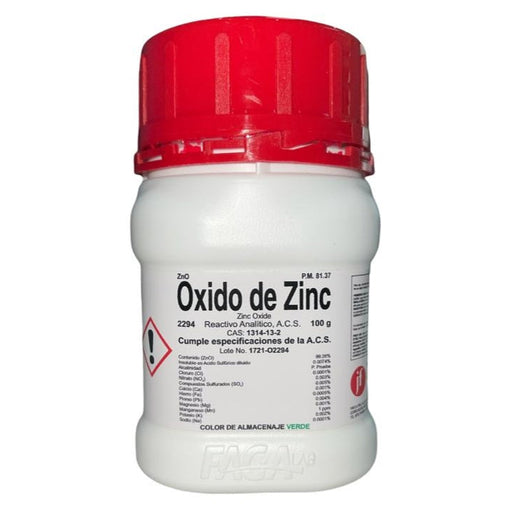 2294-100 - Oxido De Zinc R. A. De 100 G ID-2592