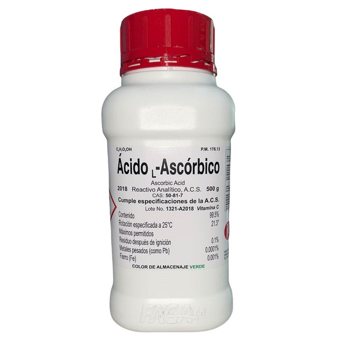 2018-500 - Ácido Ascorbico De 500 G ID-1691