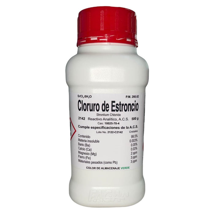 2142-500 - Cloruro De Estroncio R. A. De 500 G ID-3532