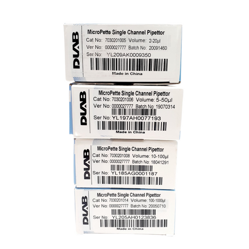 Paq C4 Micropipetas Dlab 2-20, 5-50, 10-100 Y 100-1000 ID-1645951