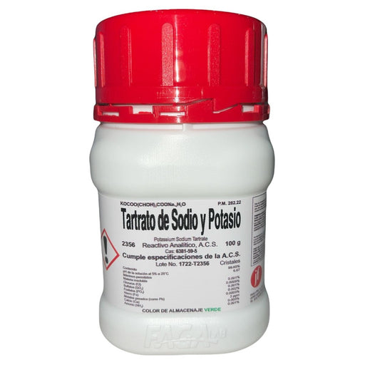 2356-100 - Tartrato De Sodio Y Potasio R. A. De 100 G ID-2829