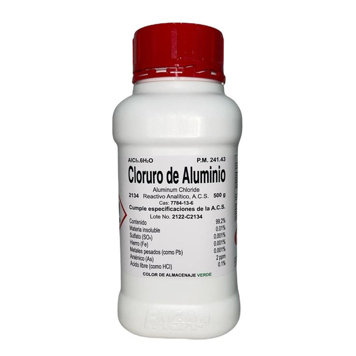 2134-500 - Cloruro De Aluminio R. A. De 500 G ID-3512