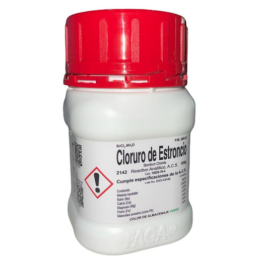 2142-100 - Cloruro De Estroncio R. A. De 100 G ID-3528