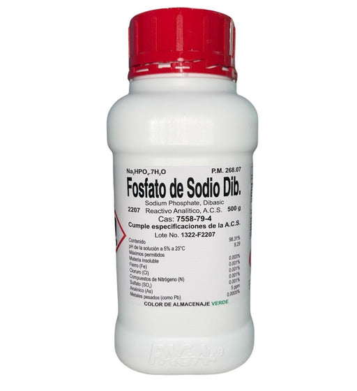 2207-500 - Fosfato De Sodio Dibásico R. A. De 500 G ID-3725