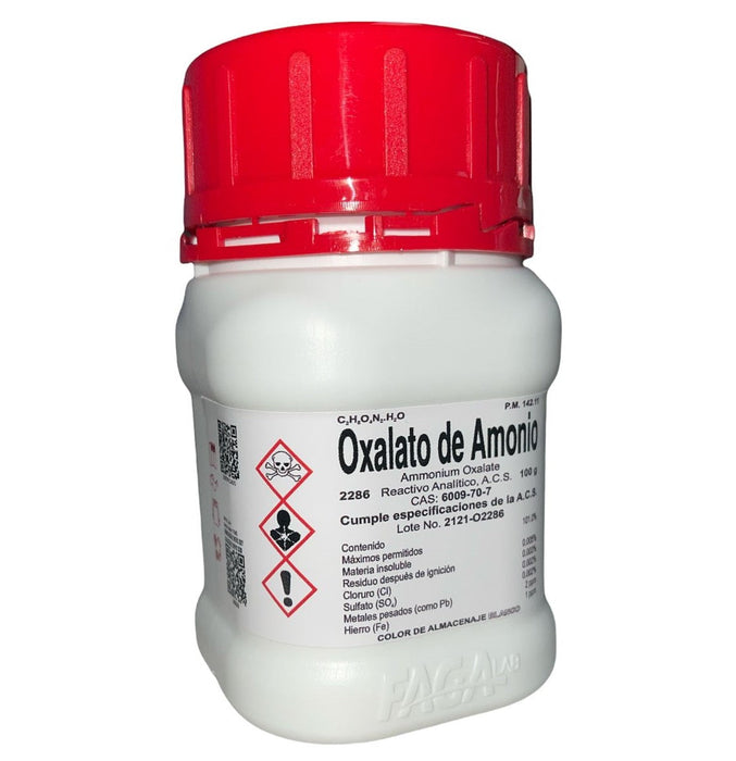 2286-100 - Oxalato De Amonio R. A. De 100G ID-2518