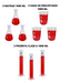 Juego De 9 Piezas Matraz, Vaso Y Probeta 1000Ml Jf Lhabo ID-2408017