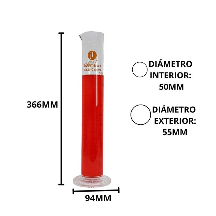 1601-500 - Probeta Graduada De Vidrio 500Ml Clase B ID-5195