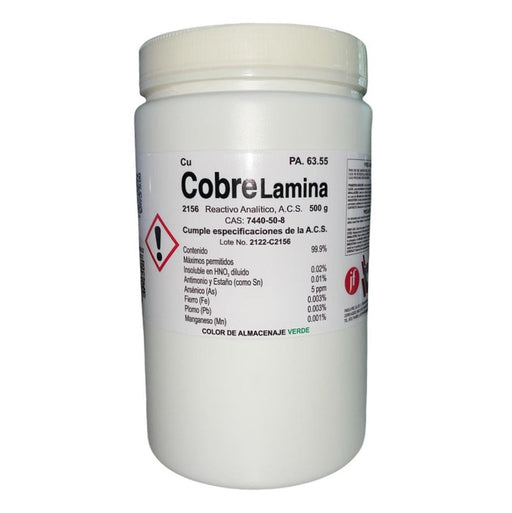 2156-500 - Cobre Electrolito (Lámina) R. A. De 500 G ID-3602