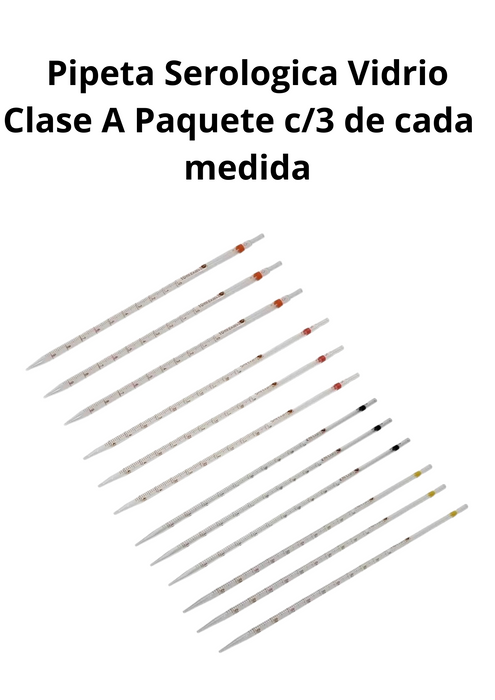 Pc3Ps - Pipeta Serologica Clase A Paq C/3 De 1,2,5 Y 10Ml ID-6731