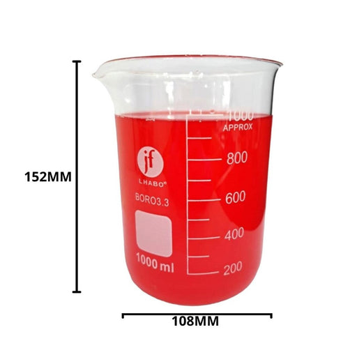 1101-1000 - Vaso Precipitado De Vidrio 1000 Ml ID-5175