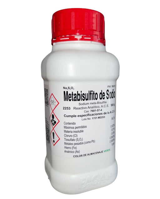 2253-500 - Metabisulfito De Sodio R. A. De 500 G ID-2370