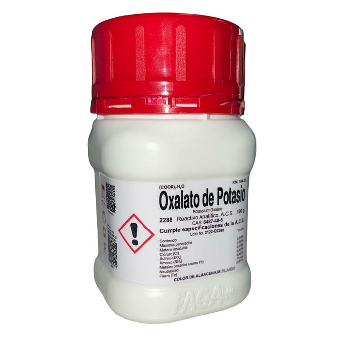 2288-100 - Oxalato De Potasio R. A. De 100 G ID-2528