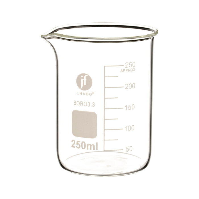 Vaso Precipitado De Vidrio 250 Ml Paq C/8 Jf Lhabo ID-3678508