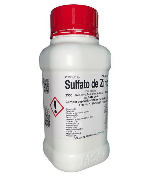 2350-500 - Sulfato De Zinc R. A. De 500 G ID-2800