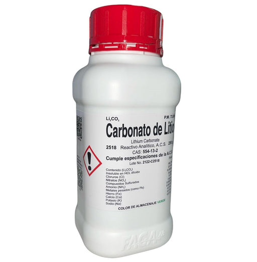 2518-250 - Carbonato De Litio R. A. De 250 G ID-3465