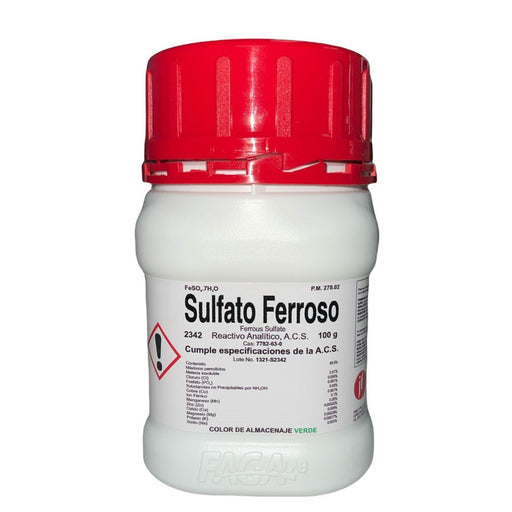 2342-100 - Sulfato Ferroso R. A. De 100 G ID-2804