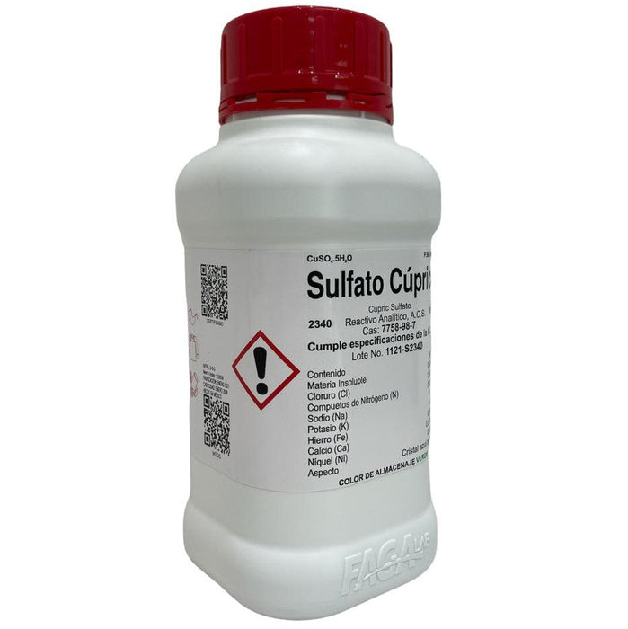 2340-500 - Sulfato Cúprico Pentahidratado R. A. De 500 G ID-2739