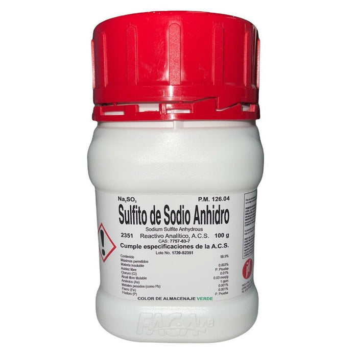 2351-100 - Sulfito De Sodio Anhidro R. A. De 100 G ID-2824