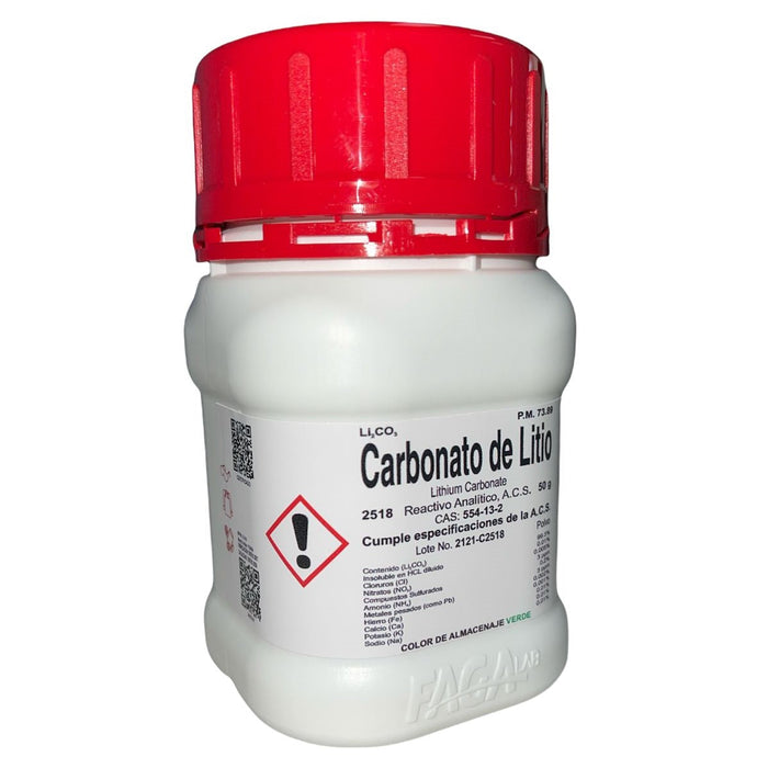 2518-50 - Carbonato De Litio R. A. De 50 G ID-3211