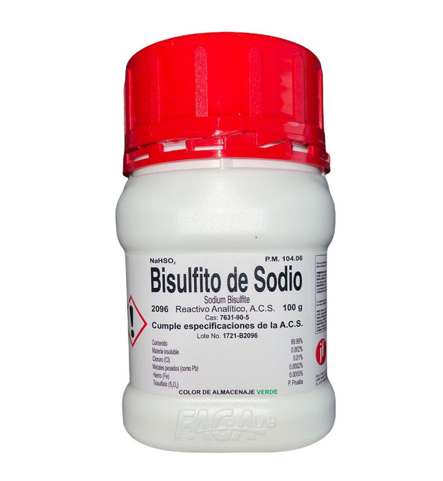 2096-100 - Bisulfito De Sodio R. A. De 100 G ID-3393