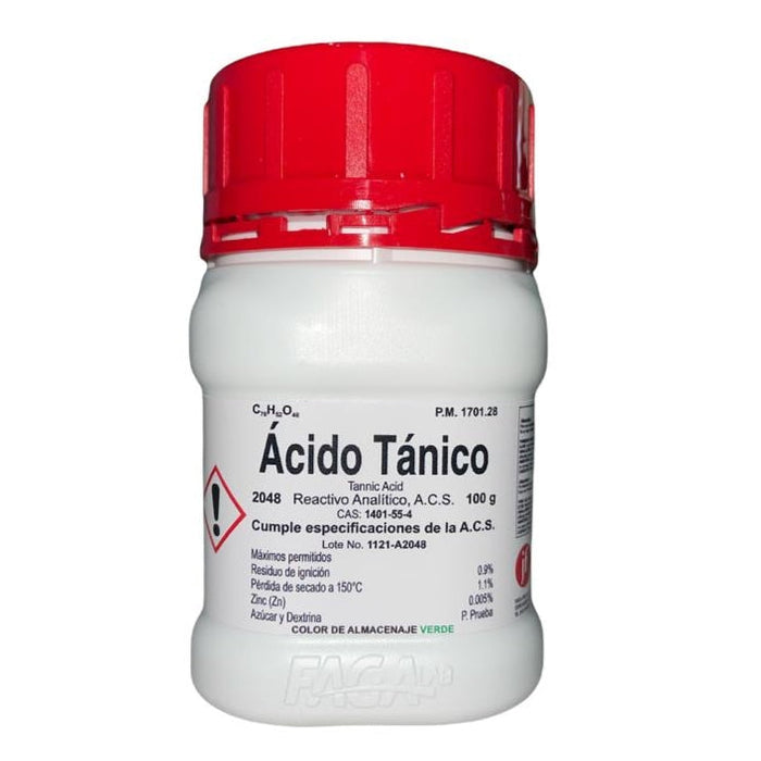 2048-100 - Acido Tanico R. A. De 100 G ID-1949