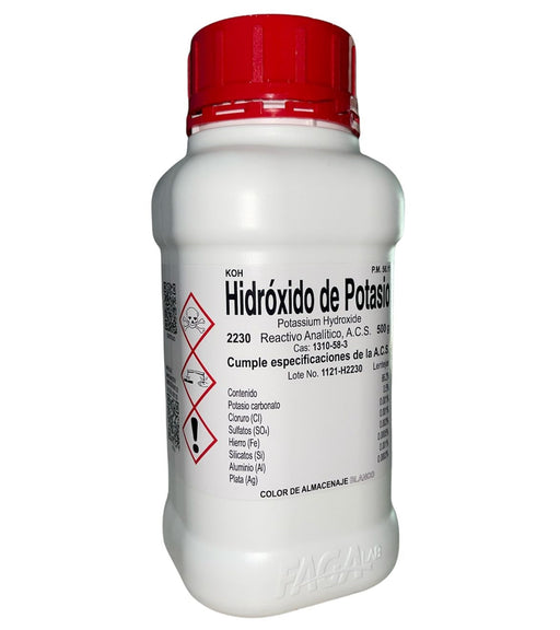 2230-500 - Hidróxido De Potasio (Lentejas) R. A. De 500 G ID-2168