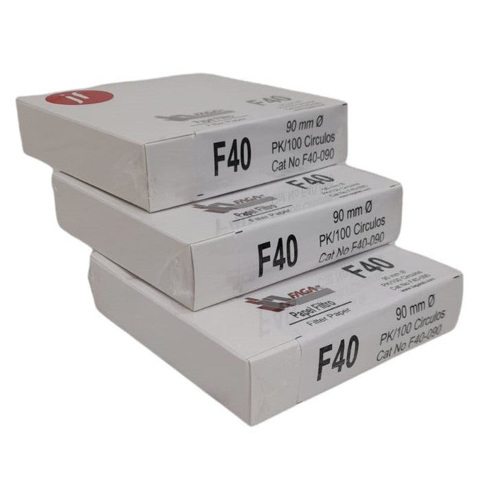 3F40-090 - Paquete De 3 Papel Filtro Cuantitativo F40-090 ID-1513