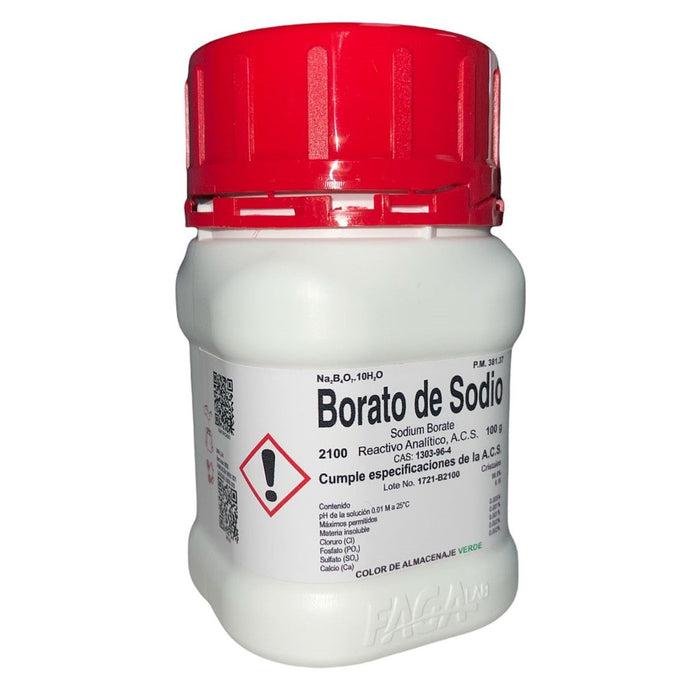 2100-100 - Borato De Sodio R. A. De 100 G ID-3399